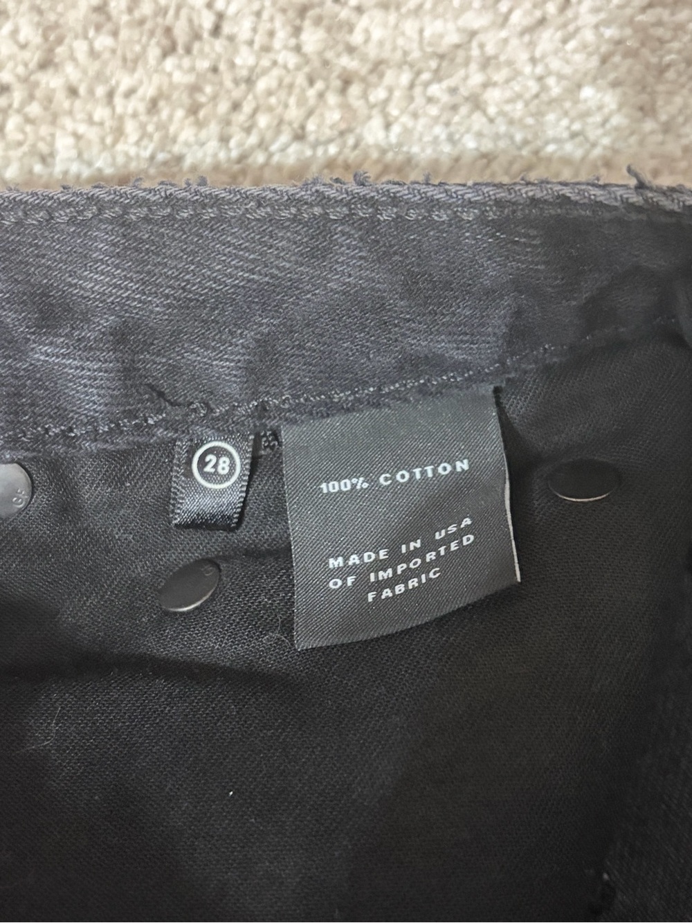 GRLFRND Black Distressed Denim Mini Skirt - Picture 9 of 9